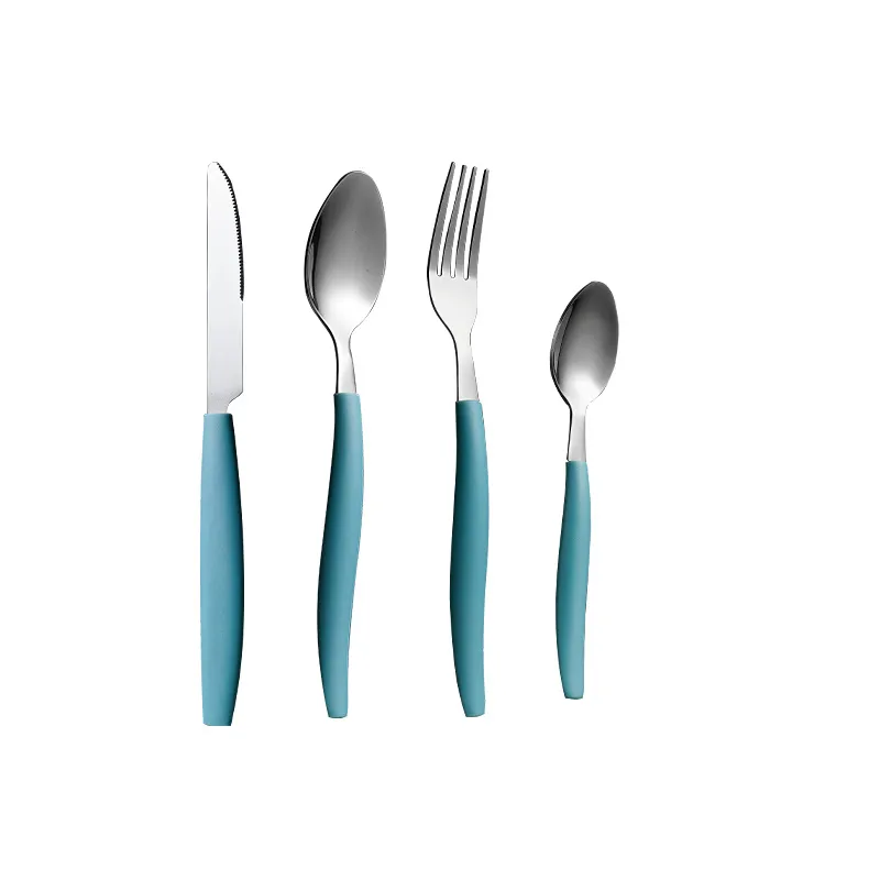 مصنع أدوات مائدة من الفولاذ المقاوم للصدأ بالجملة أدوات مائدة من الفولاذ المقاوم للصدأ ملعقة شوكة سكين ملعقة صغيرة