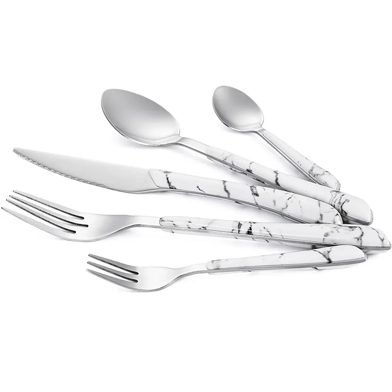 أطقم أدوات المائدة المنزلية الجيدة المصنوعة من الفولاذ المقاوم للصدأ والمصنوعة من الفولاذ المقاوم للصدأ والمحمولة بالكامل من الفولاذ المقاوم للصدأ، ملاعق عشاء وشوك وسكاكين