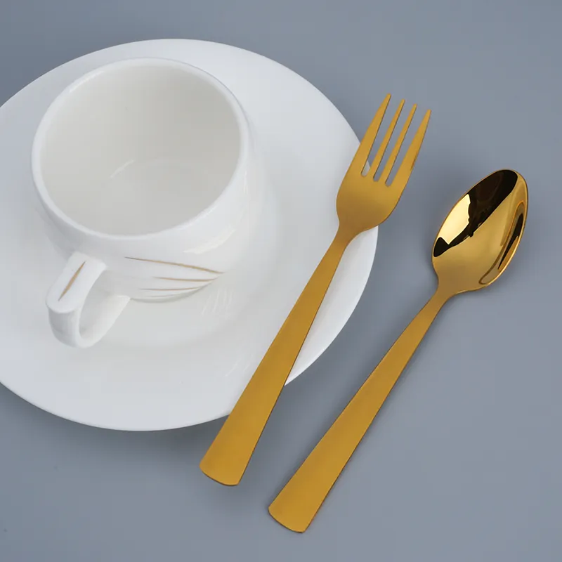 Edelstahl Messer Löffel Gabel Set für Großhandel Jieyang Fabrik Besteck Hersteller Beschichtung Besteck Set