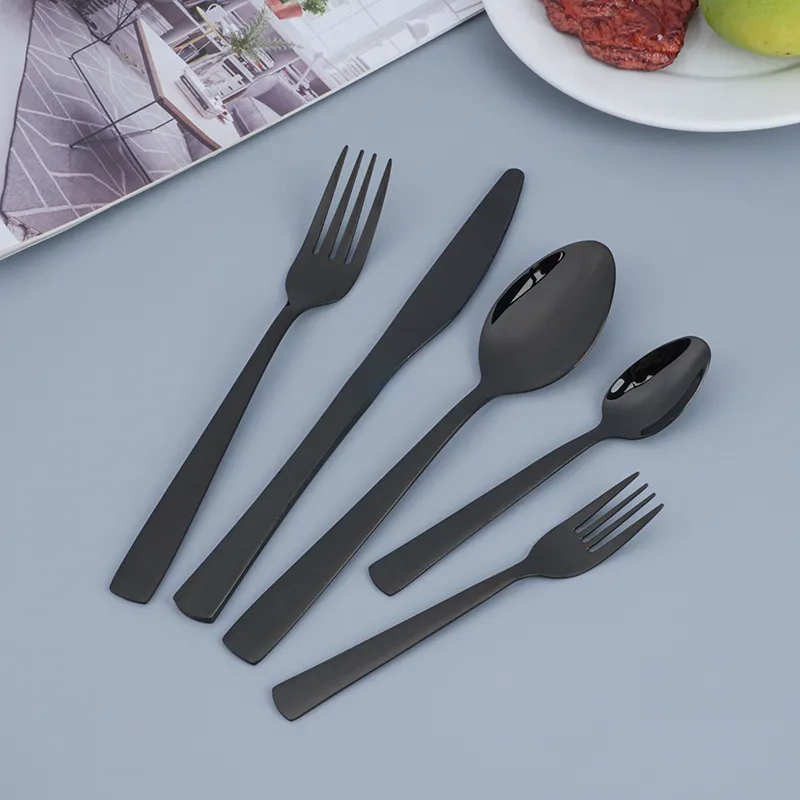 Edelstahl Messer Löffel Gabel Set für Großhandel Jieyang Fabrik Besteck Hersteller Beschichtung Besteck Set