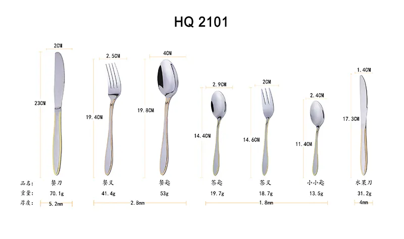 hot sale stainless steel cutlery set food grade safe mirror finishing knife fork spoon set reusable flatware set