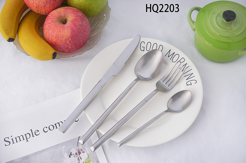 hot selling stainless steel cutlery set mirror polishing silver flatware set for wedding