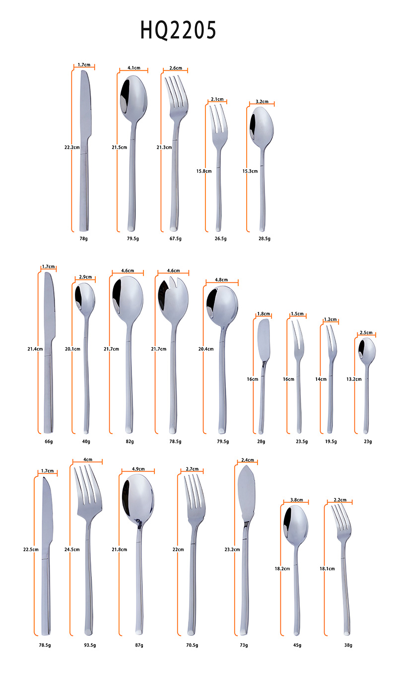 Bulk Gold Messer Gabel Löffel Besteck Set Edelstahl quadratischen Griff Besteck Set Silberwaren