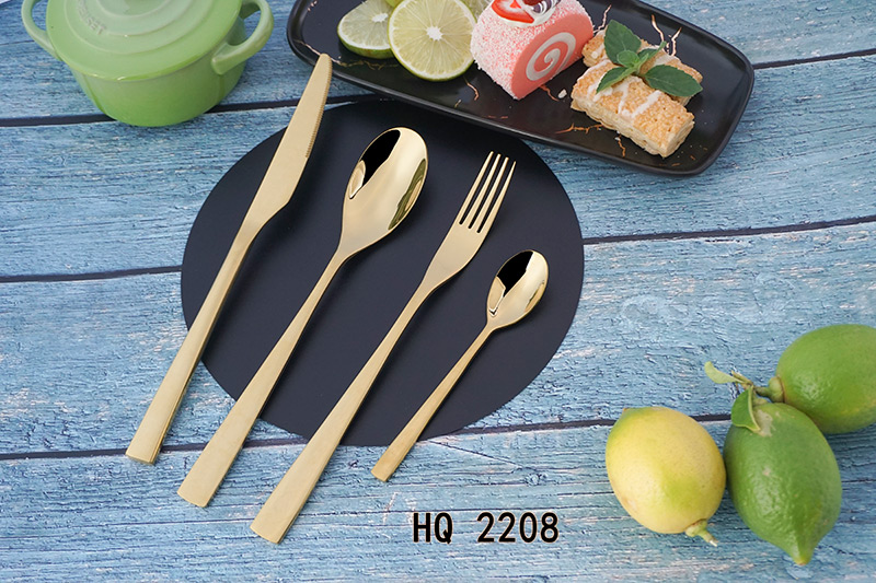 طقم أدوات مائدة من الفولاذ المقاوم للصدأ قابل لإعادة الاستخدام ومخصص من الفولاذ المقاوم للصدأ