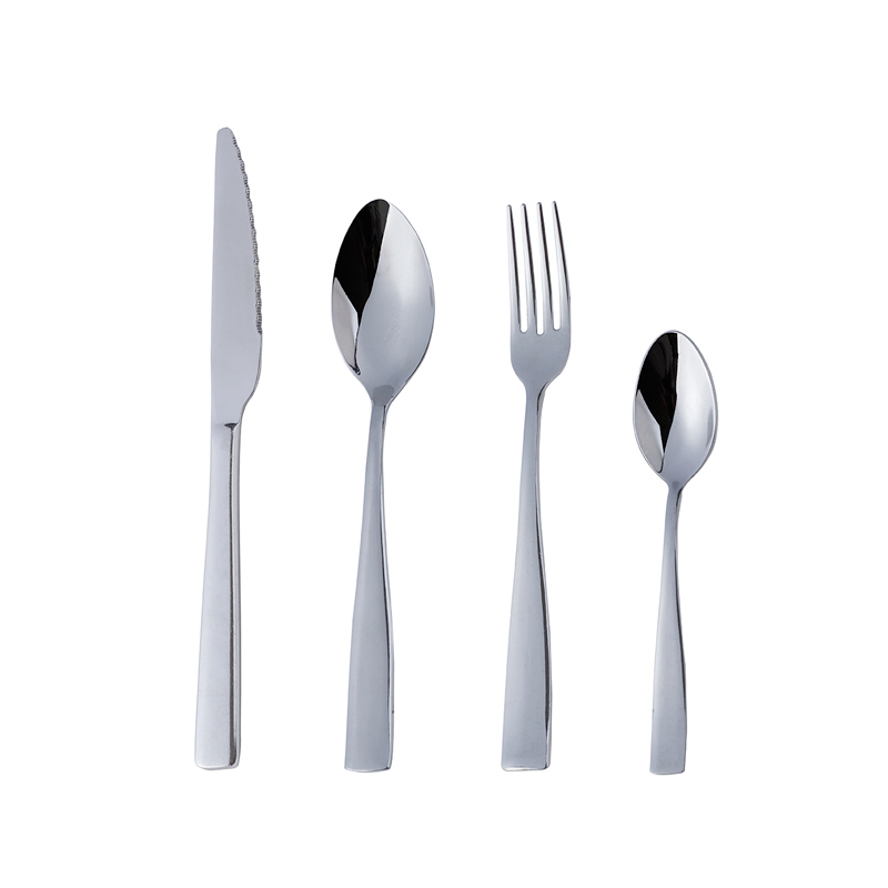 professional restaurant grade tableware set stainless steel soup spoon fork knife
