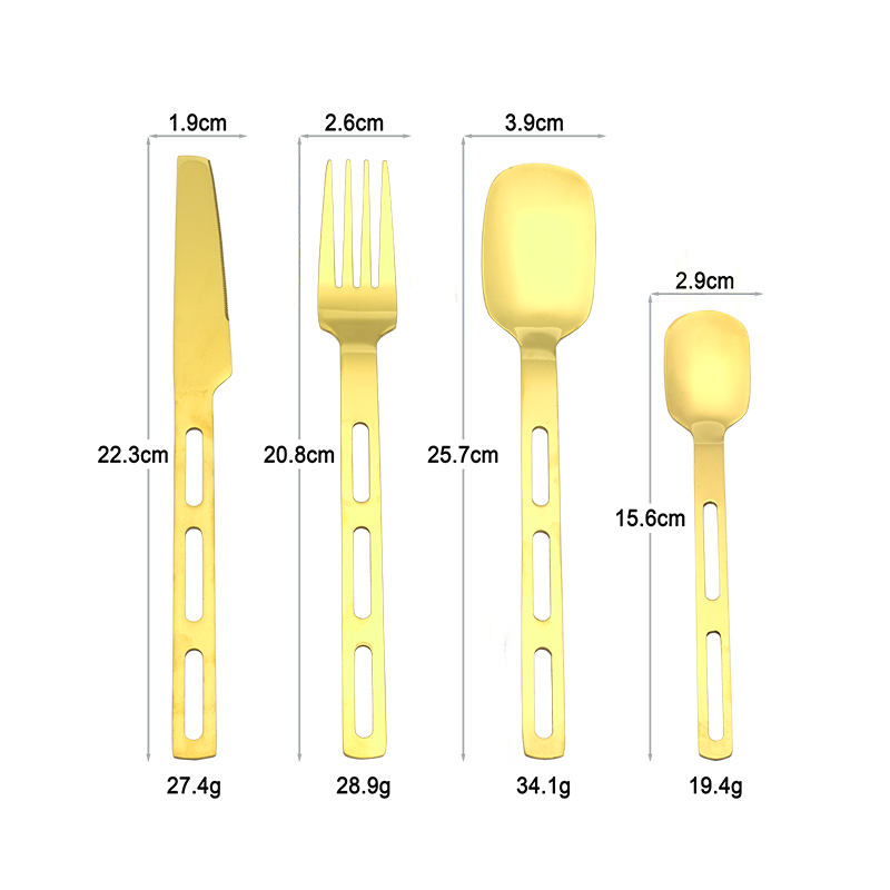 buntes gold schwarzes besteck set edelstahl messer gabel und löffel set luxus hochzeit besteck set für hotel