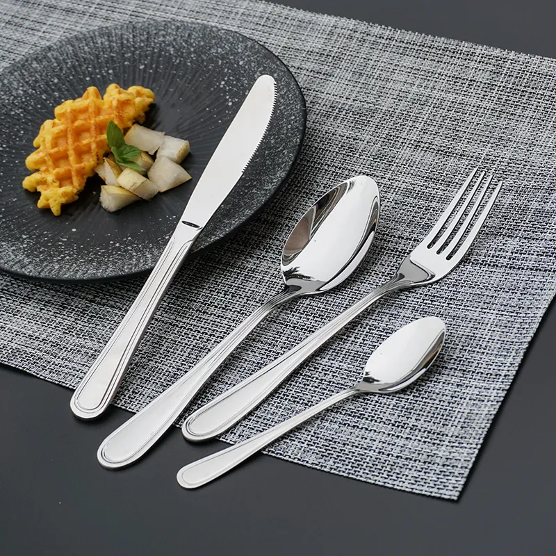 low moq mirror finishing stainless steel serving set high quality dishwasher safe multifunctional serving set