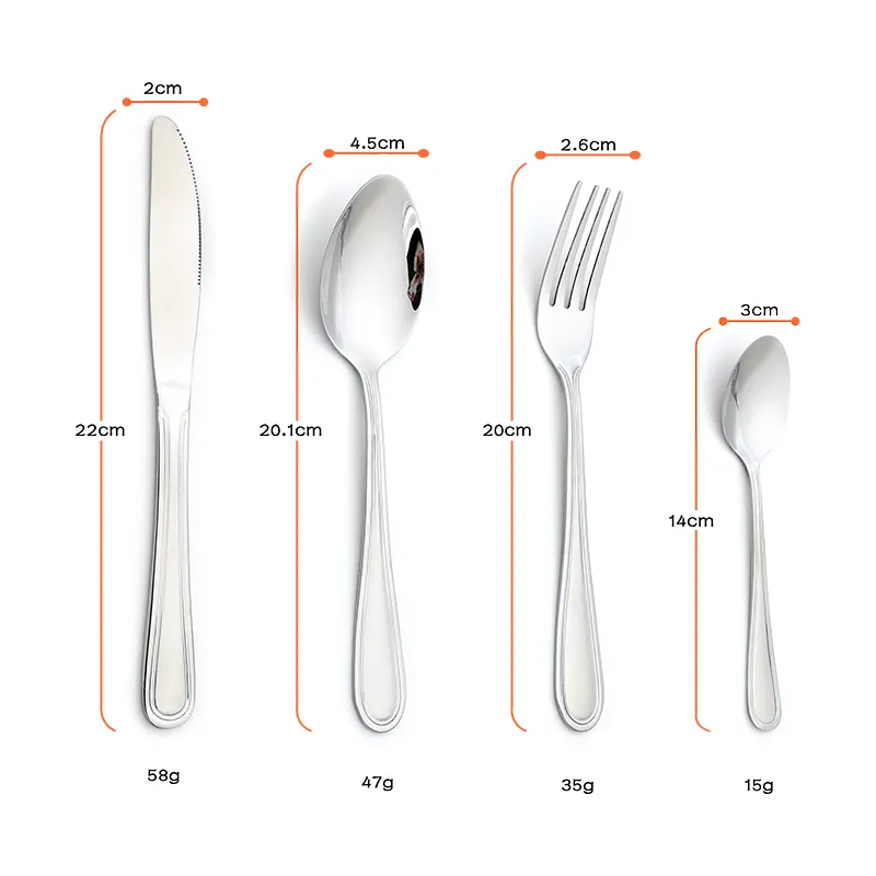 low moq mirror finishing stainless steel serving set high quality dishwasher safe multifunctional serving set