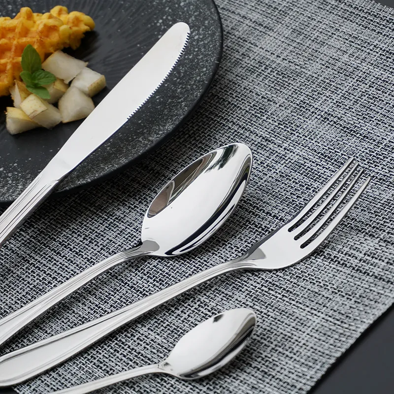 low moq mirror finishing stainless steel serving set high quality dishwasher safe multifunctional serving set