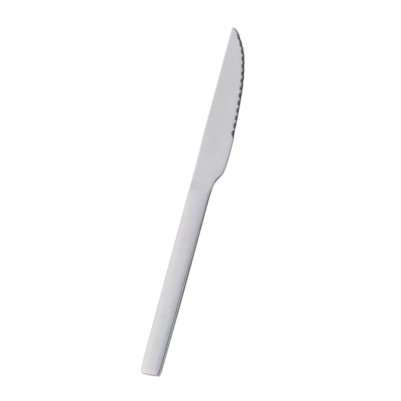 luxuriöses top choice home gut gebrauchtes tragbares silbernes wiederverwendbares besteck set steak spaghetti dinner set camping besteck set