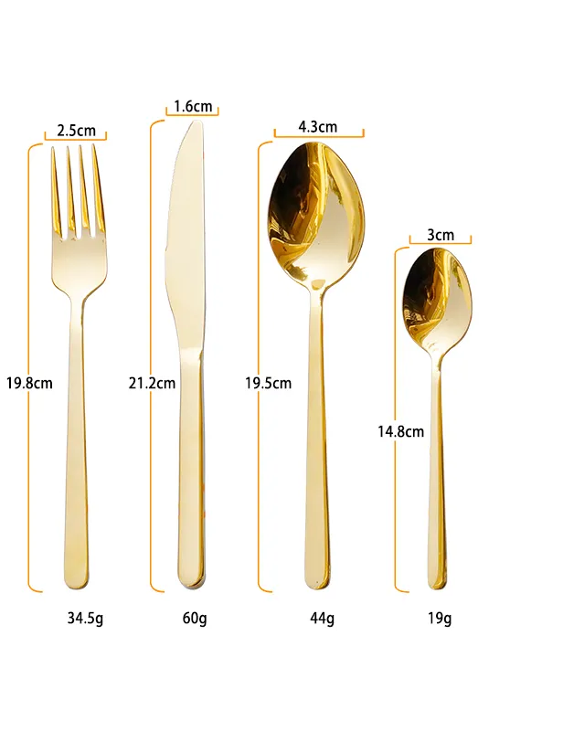 Großhandel Rose Gold Hotel Edelstahl Gold Reise Löffel Gabel Messer Besteck Sets Luxus Hochzeit Geschenk