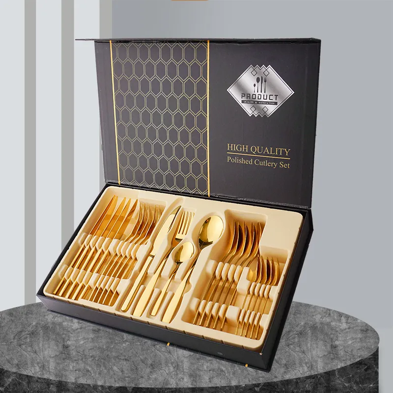 stainless steel dinner set knife spoon fork teaspoon flatware set stainless steel cutlery set for home hotel