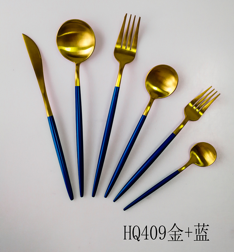 stainless steel cutlery wedding restaurant dinnerware plated flatware set spoon fork and knife