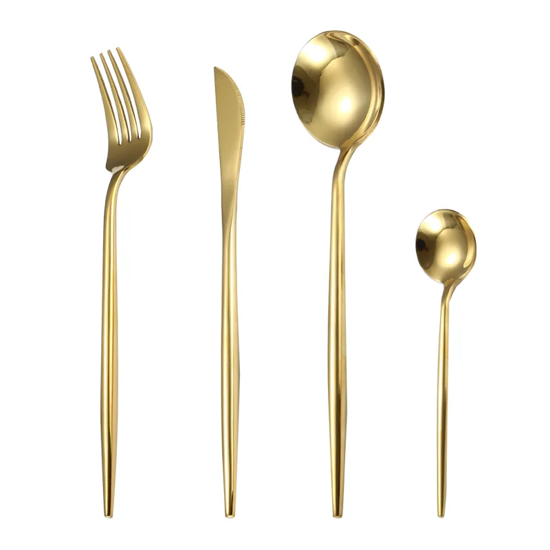 portugal style stainless steel cutlery set for wedding party hot sale in japan and korea market spoon fork knife