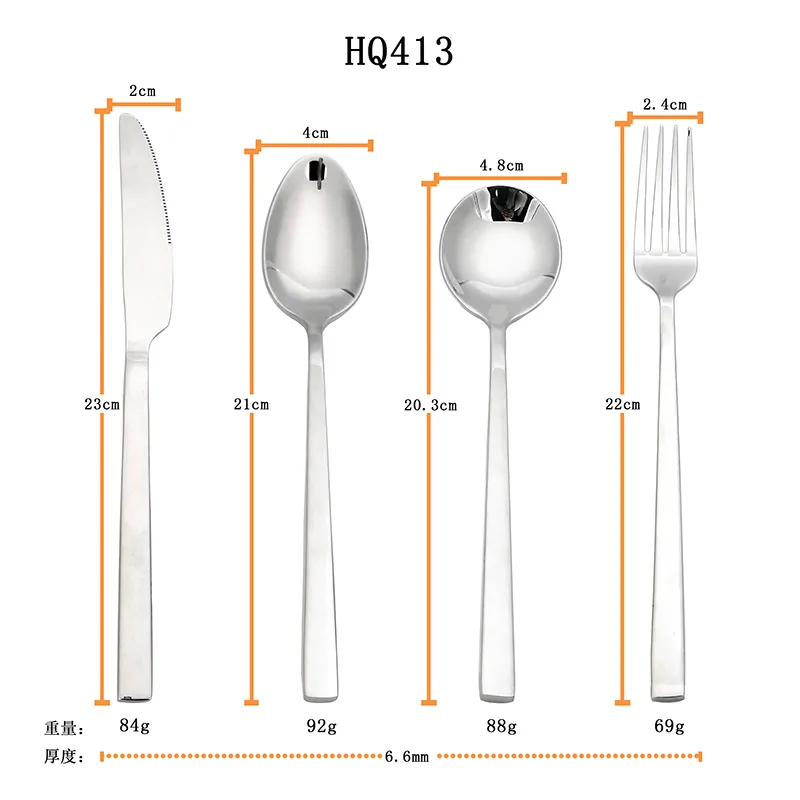 حار بيع طقم أدوات مائدة ملكي من الفولاذ المقاوم للصدأ طقم أدوات مائدة ملكي من الفولاذ المقاوم للصدأ مصقول كالمرآة طقم أدوات مائدة فاخر حديث مناسب لحفلات الزفاف