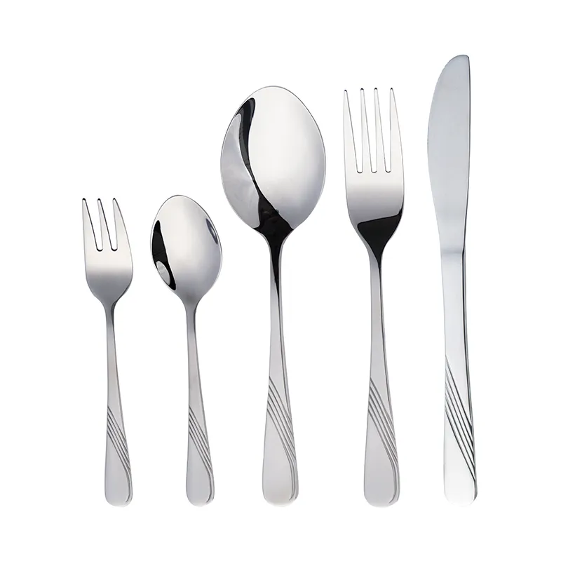 silberbesteck hochzeit luxus edelstahlbesteck set gabel messer und löffel reise camping besteck set