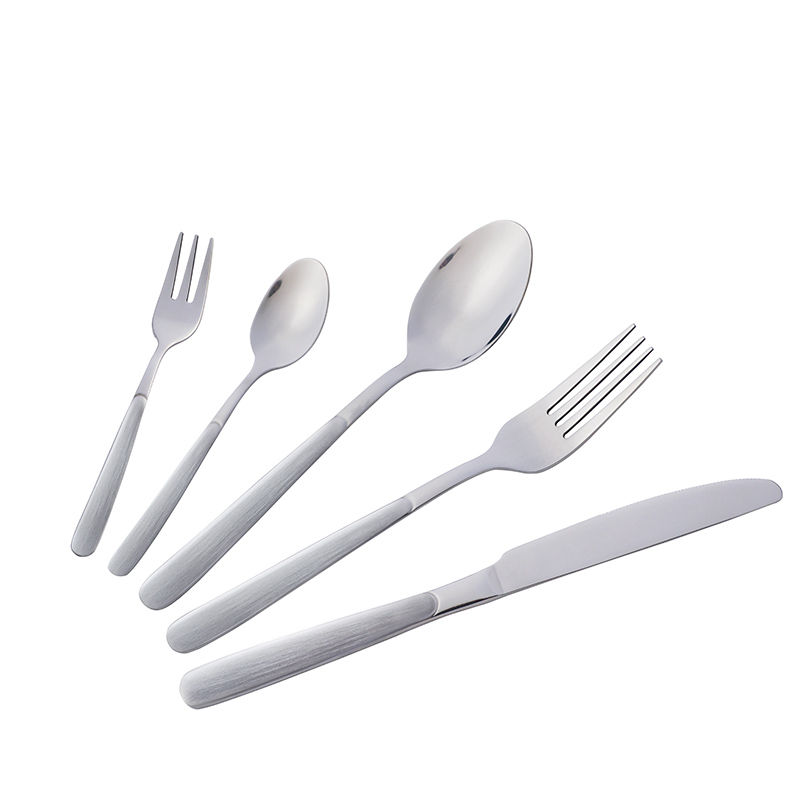 luxury wedding gift cutlery set gold silver stainless steel flatware