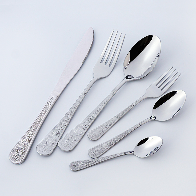 camping reisebesteck set tragbar edelstahl messer gabel löffel geschirr