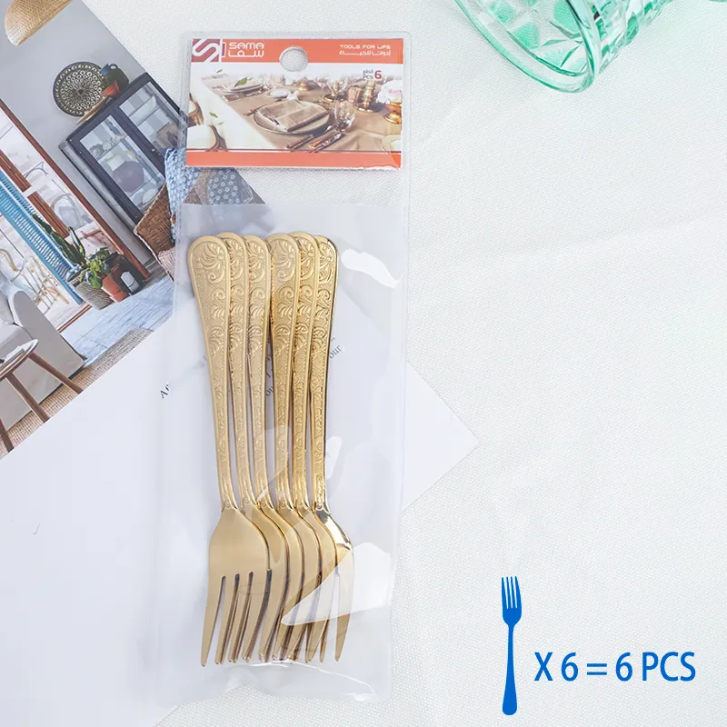 gold cutlery stainless steel set knife fork spoon silverware cutlery set gold flatware knife fork spoon for hotel