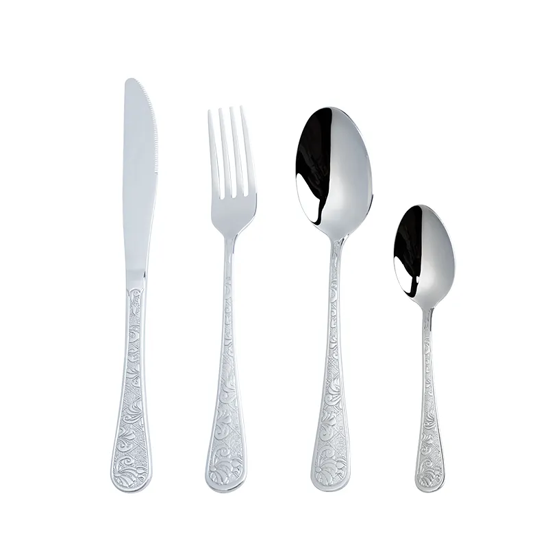 royal style edelstahlbesteck set laser logo graviert löffel gabel messer