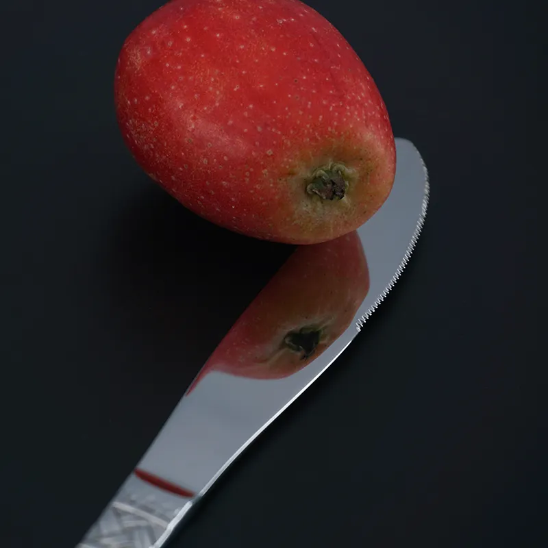 طقم أدوات مائدة رائع للنحت طقم أدوات مائدة من الفولاذ المقاوم للصدأ بتصميم ممتاز للحفلات أدوات مائدة عالية الجودة